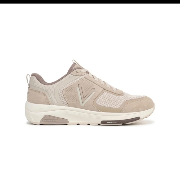 Vionic Women’s Walk Strider Knit Performance Walking Sneaker - Beige - Picture 2 of 9